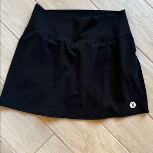 Vuori Black Athletic Mini Skirt